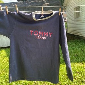 Vintage Tommy HILFIGER jean blue crew neck sweater